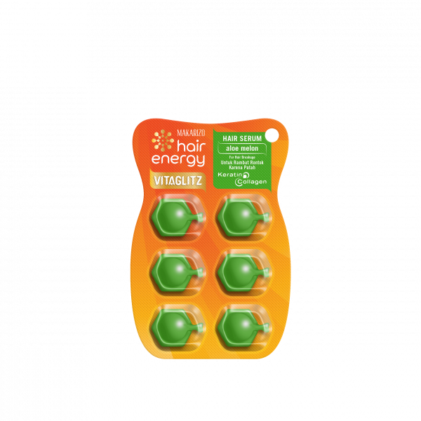 Makarizo VitaGlitz Hair Serum - Aloe Melon 6x1 mL